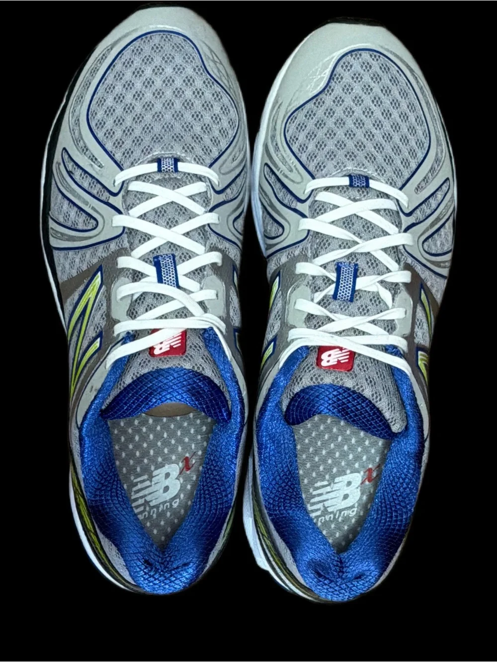 New Balance 890 Men’s size 10.5 Gray / Blue Mesh Running Shoes *NEW*